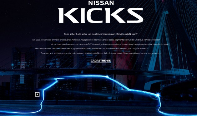 nissan kicks website