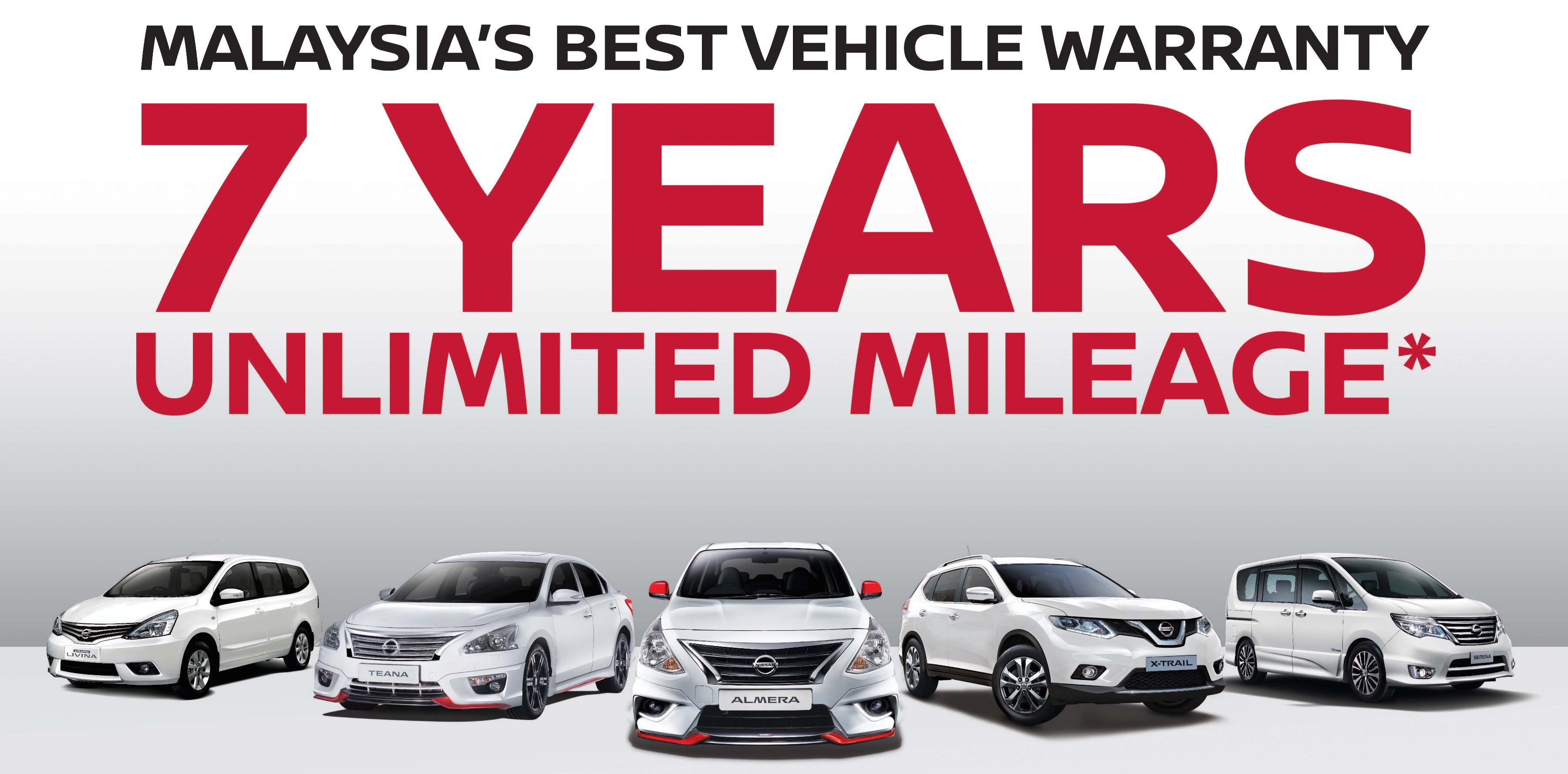 Nissan and Infiniti now provide a sevenyear, unlimited mileage