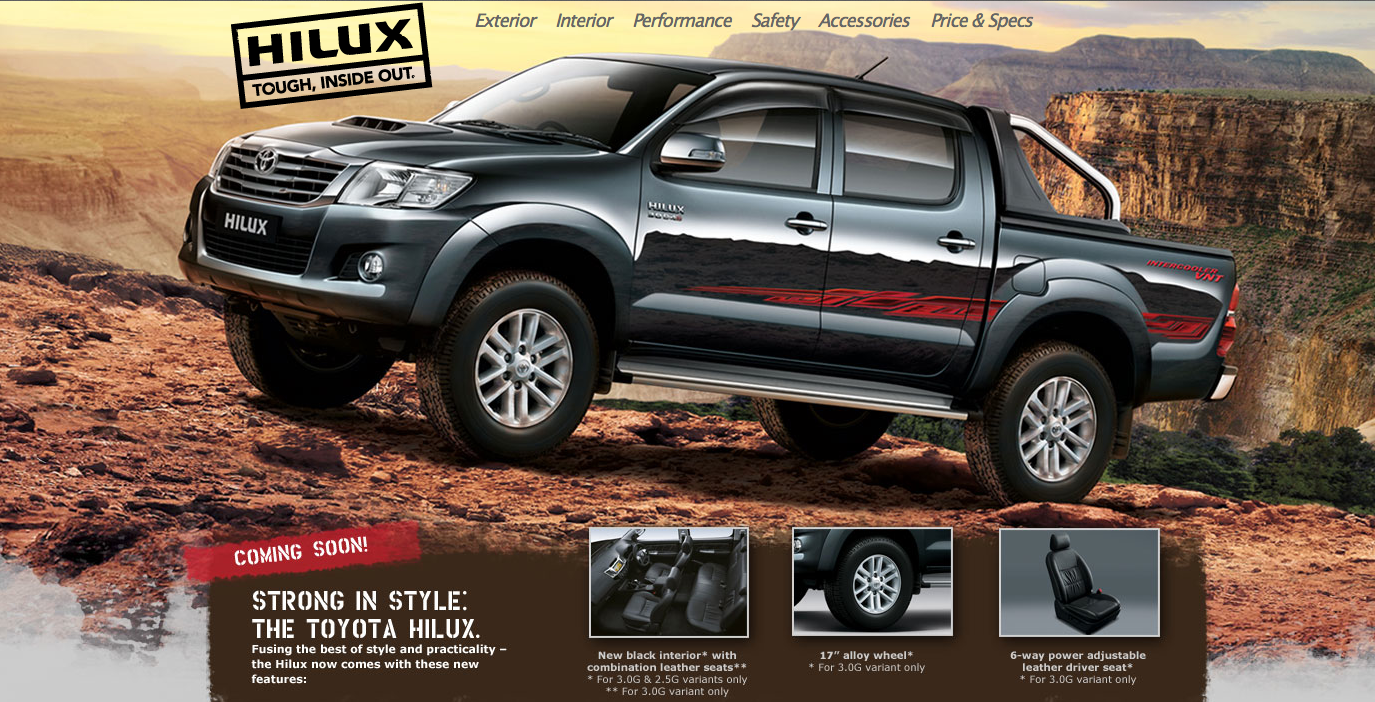 Toyota Hilux updated for 2013, launched in Malaysia  RM77k109k
