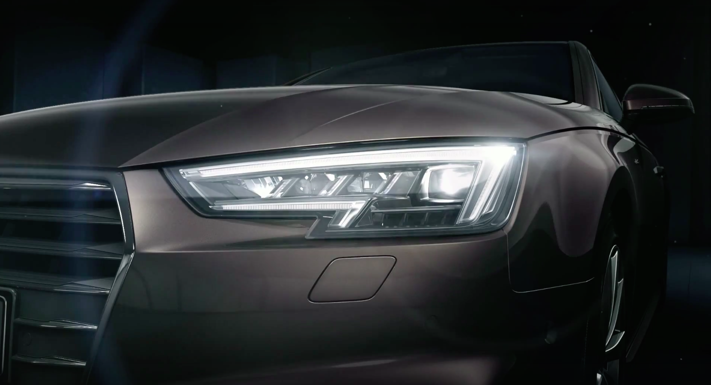 VIDEO Audi A4 Matrix LED headlights option in action