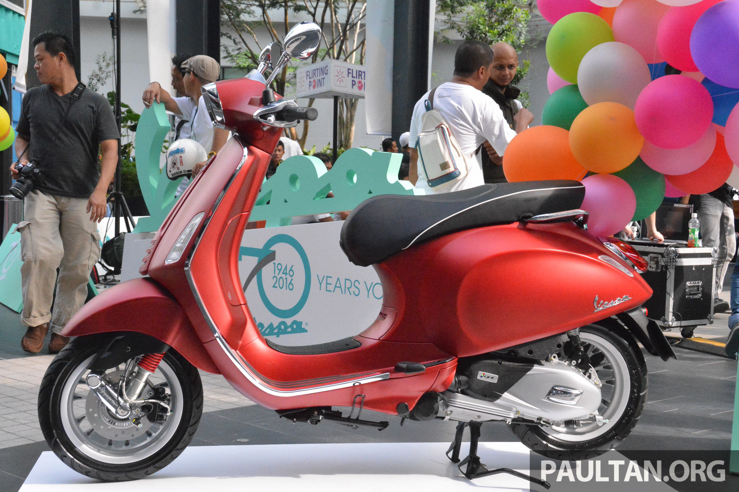 Vespa Malaysia shows six new scooters at 70th anniversary celebrations