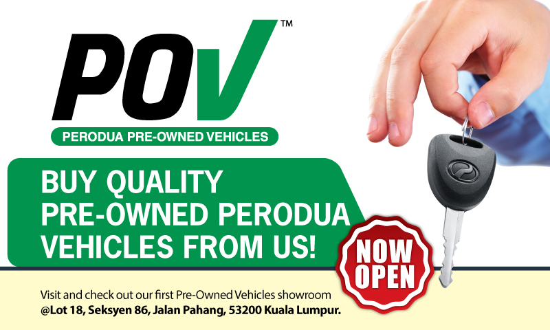 Perodua's POV pre-owned vehicles now open for business 