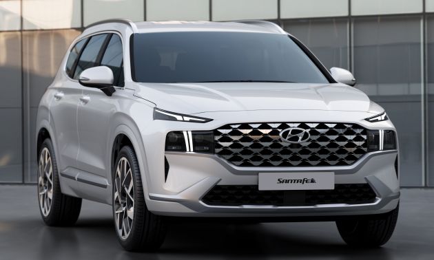 2021 Hyundai Santa Fe facelift revealed - SUV sports bold front end