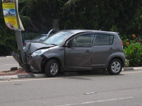 Perodua Myvi Accident